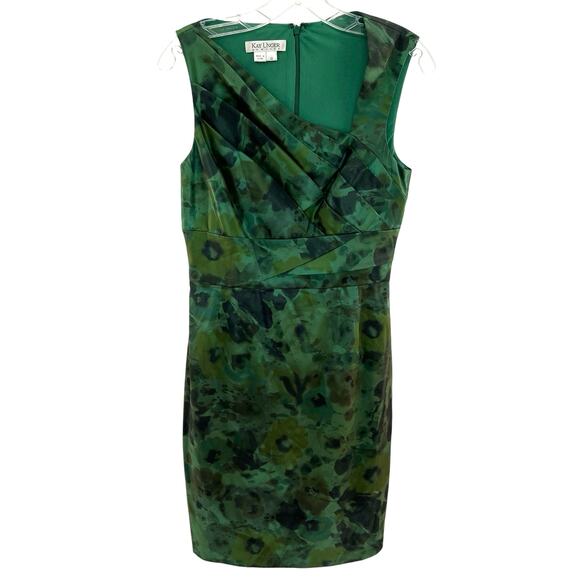 Kay Unger Dresses & Skirts - NWOT Kay Unger New York women’s sleeveless V neck satin midi cocktail dress